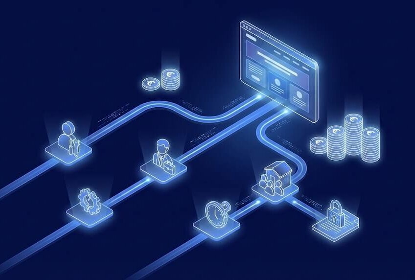 Infographie sur les différentes options de création d’une landing page avec coûts et pièges associés