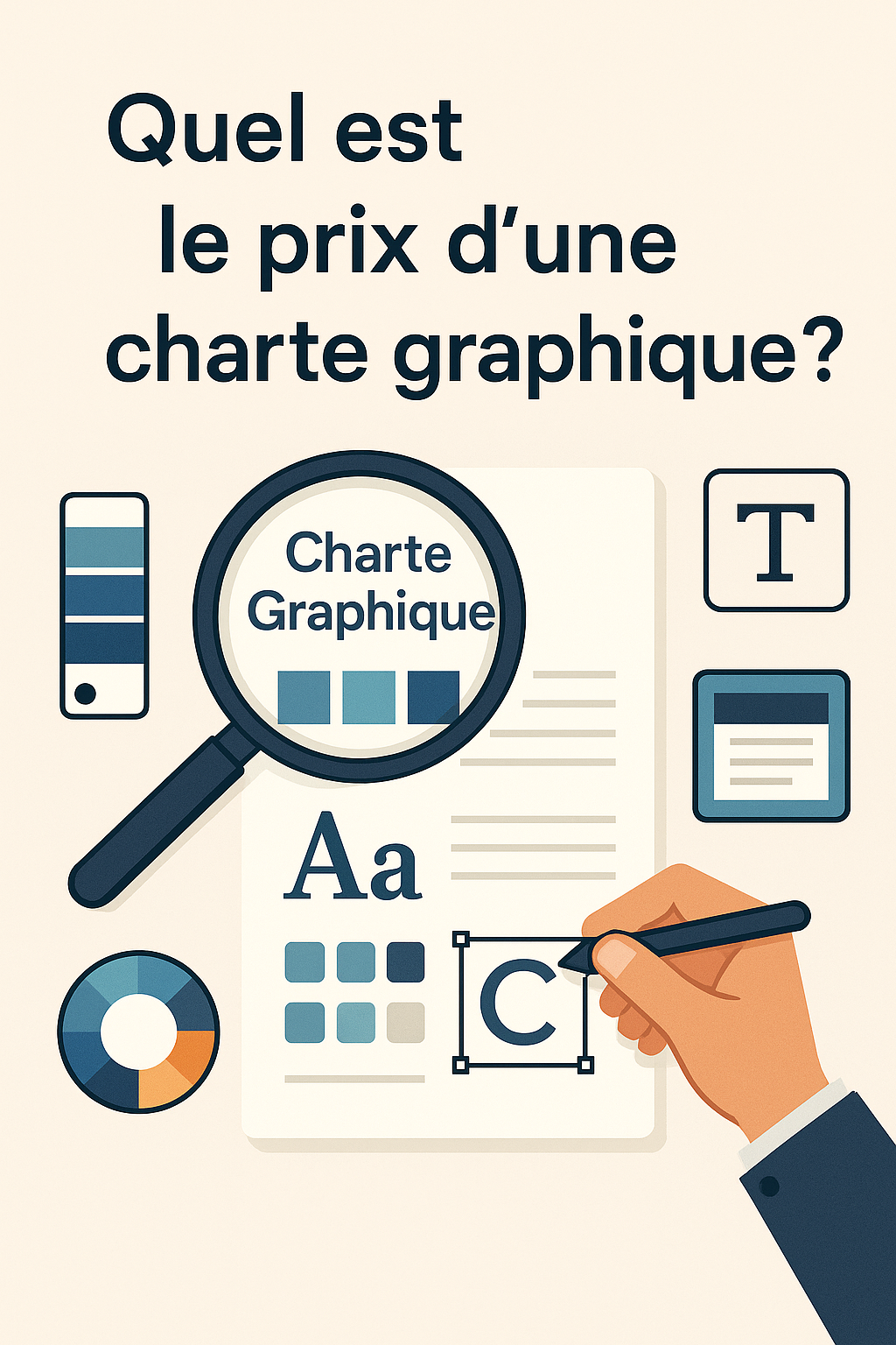 prix charte graphique : illustration de la création d'une charte graphique professionnelle